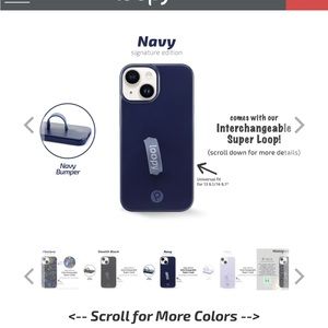 LOOPY iPhone 13 / 14 case / MATTE NAVY *new